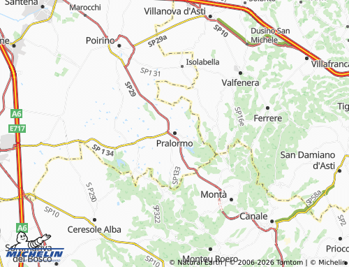 Mapa MICHELIN Pralormo - ViaMichelin