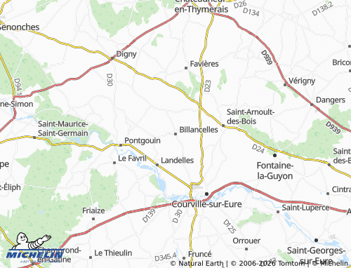 Mapa MICHELIN Billancelles - ViaMichelin