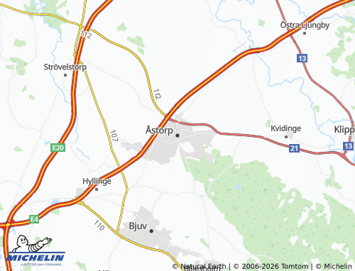 Carte MICHELIN Åstorp - ViaMichelin