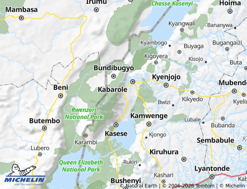 MICHELIN-Landkarte Bunyangabu - ViaMichelin