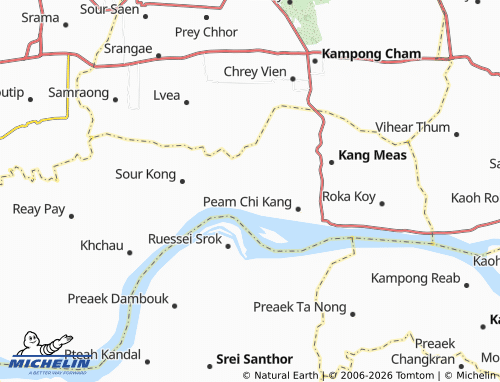 Kaart MICHELIN Angkor Ban - ViaMichelin