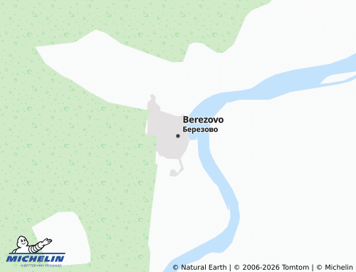 MICHELIN-Landkarte Berezovo - ViaMichelin