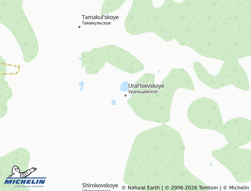 MICHELIN-Landkarte Ural'tsevskoye - ViaMichelin