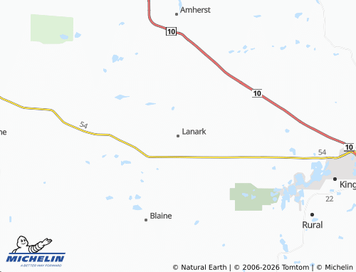 Mapa MICHELIN Lanark - ViaMichelin