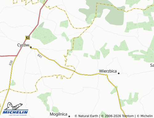 MICHELIN-Landkarte Syczyn - ViaMichelin