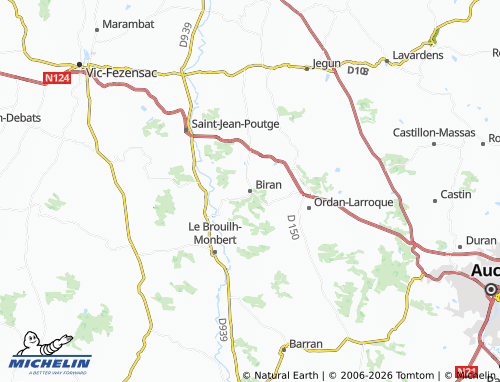 MICHELIN Biran map - ViaMichelin