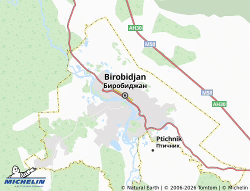 MICHELIN-Landkarte Birobidschan - ViaMichelin