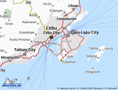 MICHELIN Canjulao map - ViaMichelin