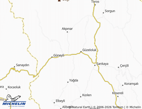 MICHELIN Harfilli map - ViaMichelin