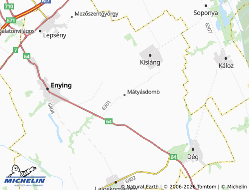 Mapa MICHELIN Mátyásdomb - ViaMichelin