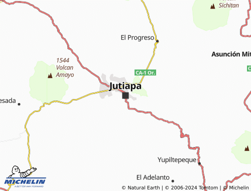 Mapa MICHELIN Jutiapa - ViaMichelin