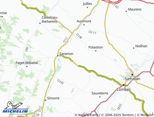 Carte MICHELIN Saint-Martin-Gimois - ViaMichelin