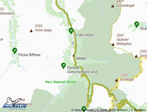 Mappa MICHELIN Sölden - ViaMichelin