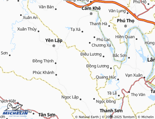 MICHELIN Đồng Lạc map - ViaMichelin