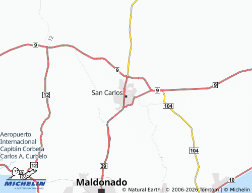 Mapa MICHELIN San Carlos - ViaMichelin