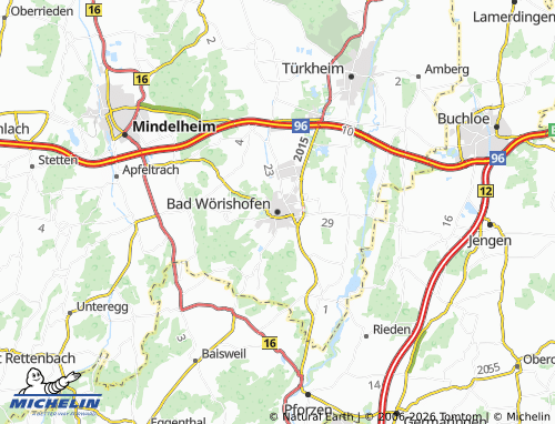 Carte MICHELIN Bad Wörishofen - ViaMichelin