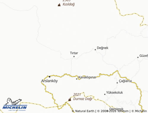 MICHELIN Tırtar map - ViaMichelin