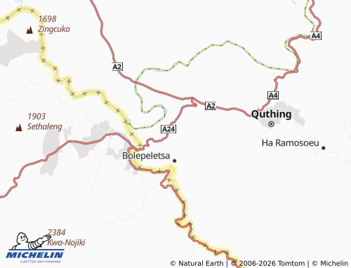 MICHELIN Ha Lefojane map - ViaMichelin
