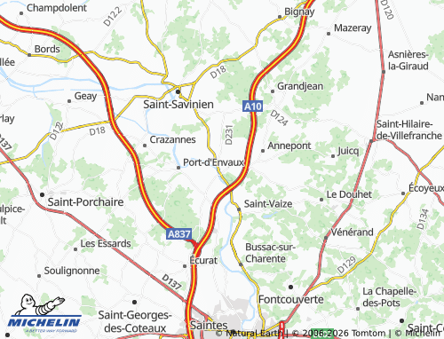 Mapa MICHELIN Taillebourg - ViaMichelin