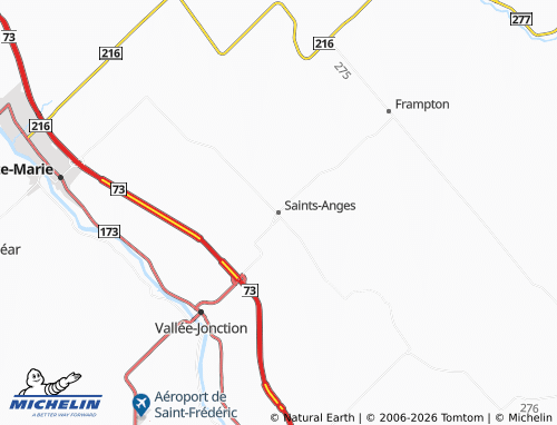 Mapa MICHELIN Saints-Anges - ViaMichelin