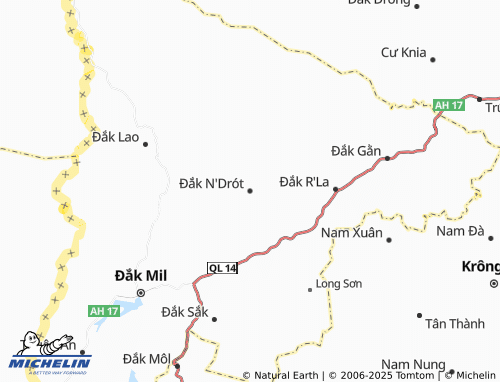 MICHELIN-Landkarte Đắk N'Drót - ViaMichelin