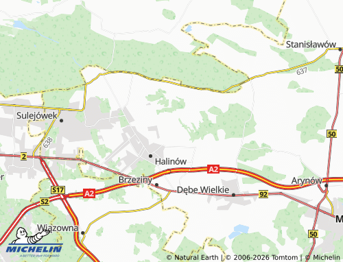 Carte MICHELIN Mrowiska - ViaMichelin