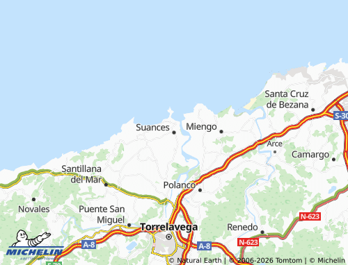 Mappa MICHELIN Suances - ViaMichelin
