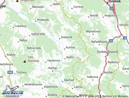 MICHELIN-Landkarte Kurima - ViaMichelin
