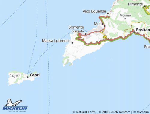 Carte MICHELIN Nerano - ViaMichelin