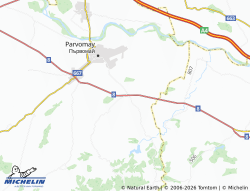 Mapa MICHELIN Byala reka - ViaMichelin