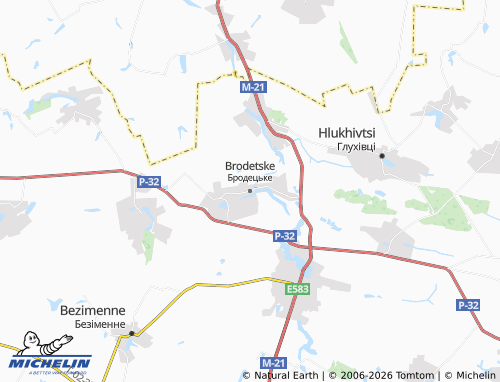 Mappa MICHELIN Brodetske - ViaMichelin