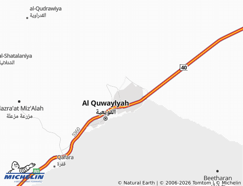 MICHELIN-Landkarte al-Jazeerah - ViaMichelin