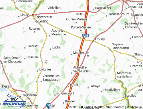 MICHELIN Maulers map - ViaMichelin