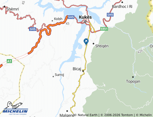 Mappa MICHELIN Bushat - ViaMichelin