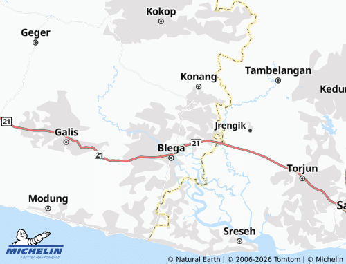Carte MICHELIN Blegaoloh - ViaMichelin