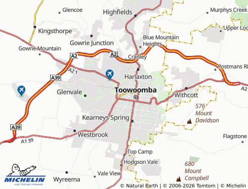 MICHELIN Newtown map - ViaMichelin