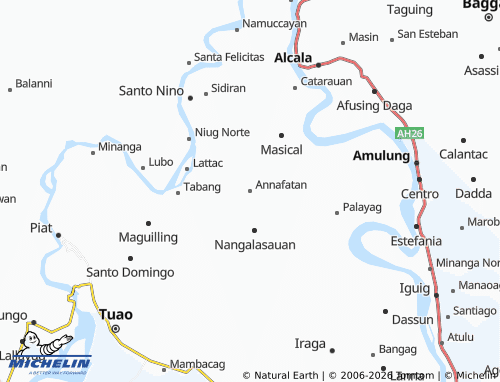 MICHELIN Annafatan map - ViaMichelin