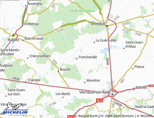 MICHELIN Francheville map - ViaMichelin