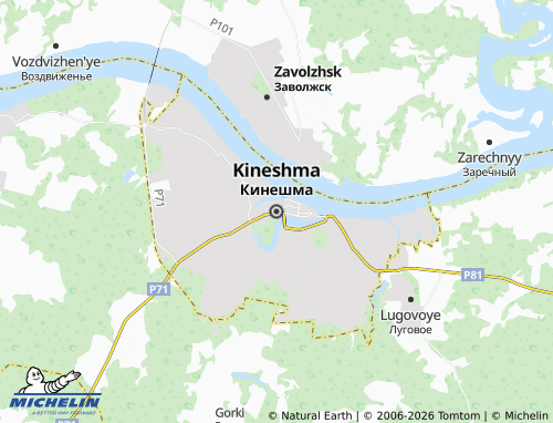 MICHELIN Kineshma map - ViaMichelin
