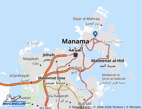 MICHELIN Sea Front map - ViaMichelin