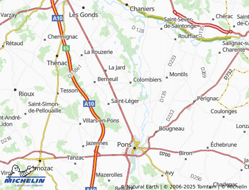 MICHELIN La Blanquetière map - ViaMichelin