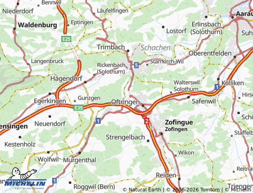 MICHELIN-Landkarte Aarburg - ViaMichelin