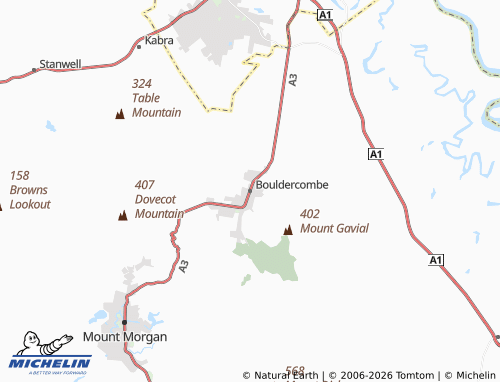 MICHELIN-Landkarte Bouldercombe - ViaMichelin