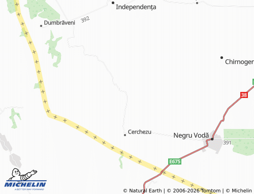 MICHELIN Căscioarele map - ViaMichelin