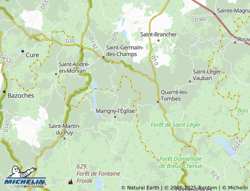Carte MICHELIN Courotte - ViaMichelin
