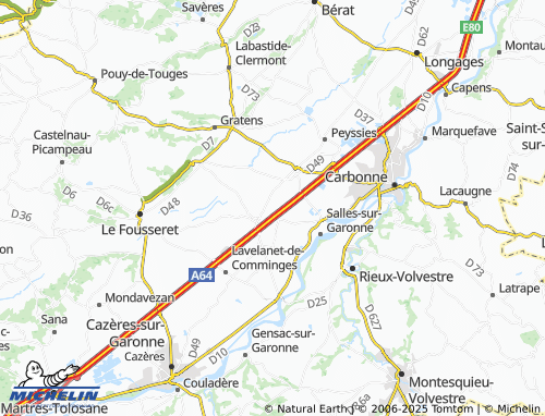 MICHELIN Terre map - ViaMichelin