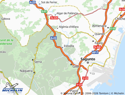 Mappa MICHELIN Estivella - ViaMichelin