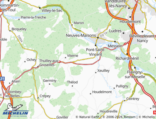 MICHELIN Maizières map - ViaMichelin