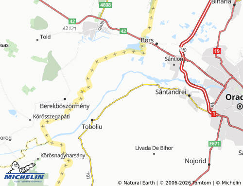 Mapa MICHELIN Girișu de Criș - ViaMichelin