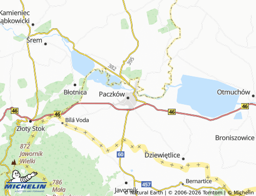 Carte MICHELIN Paczków - ViaMichelin